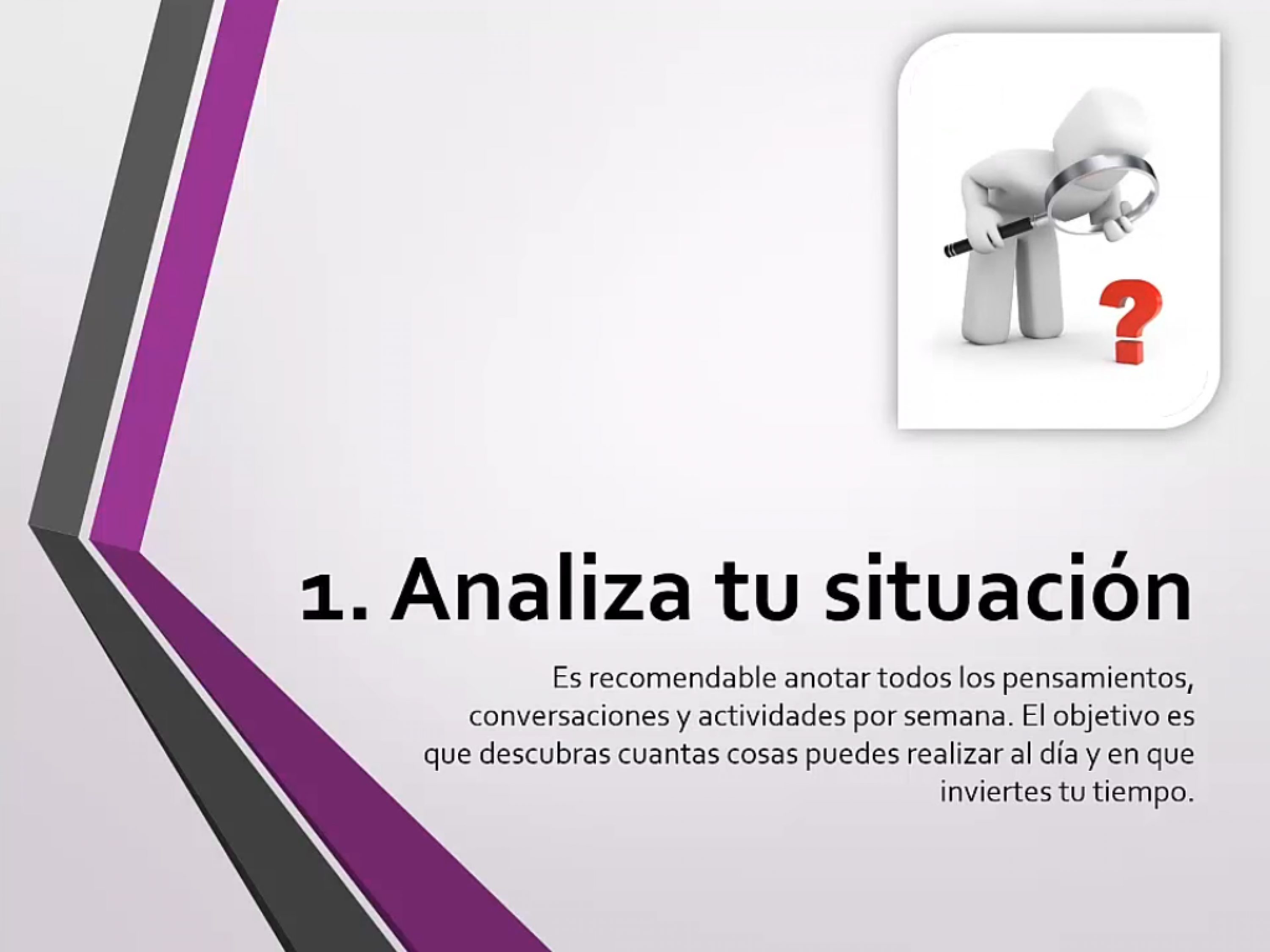 Analiza tu situación