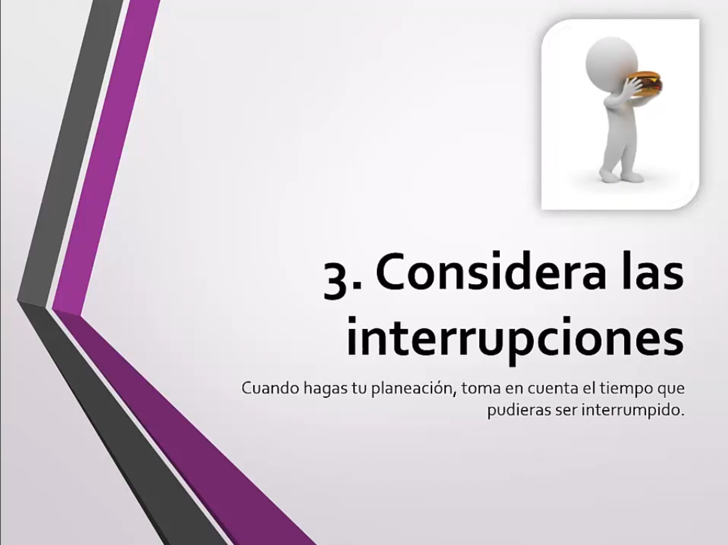 Considera las interrupciones