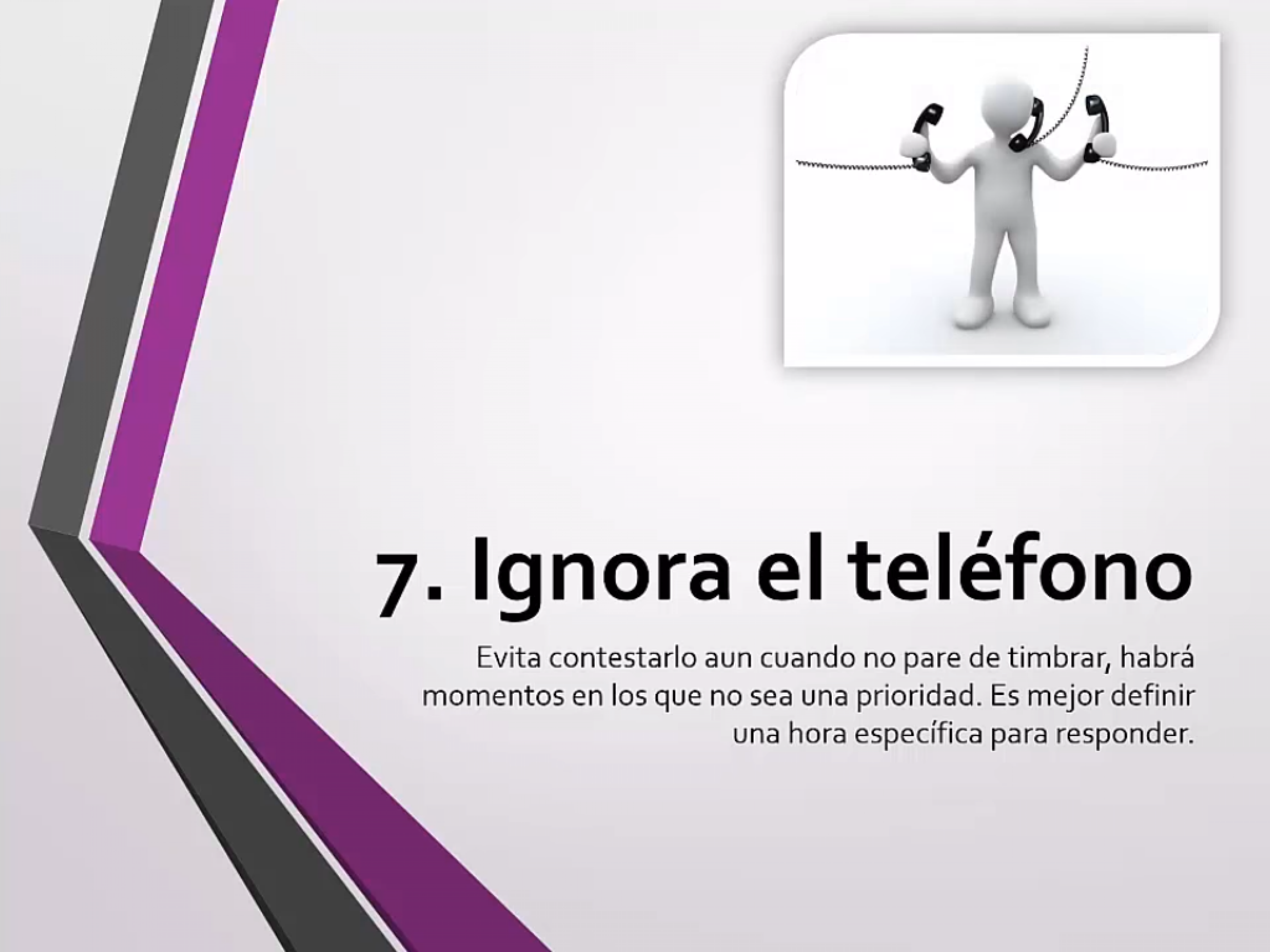 Ignora el teléfono