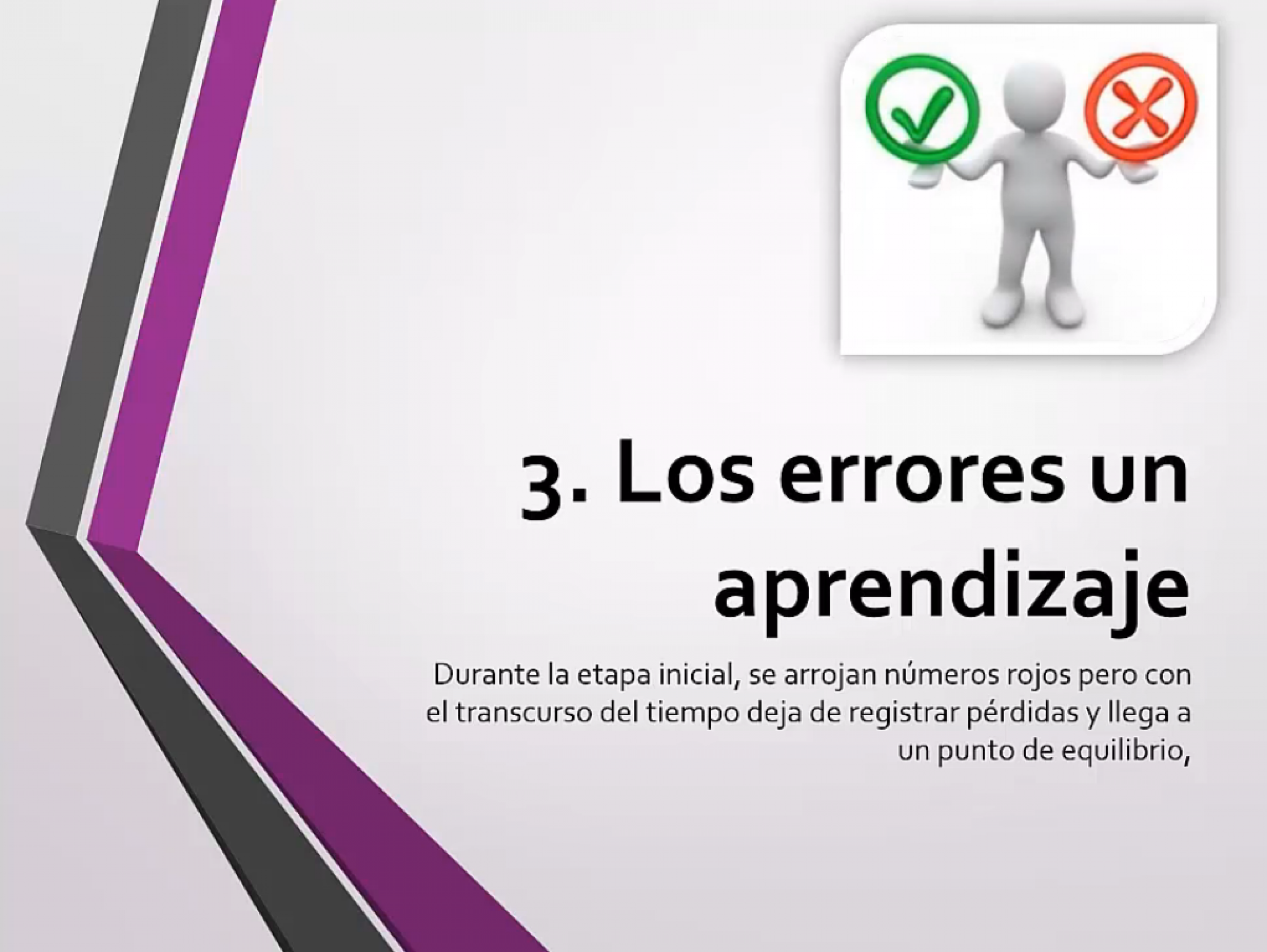 Los errores son un aprendizaje