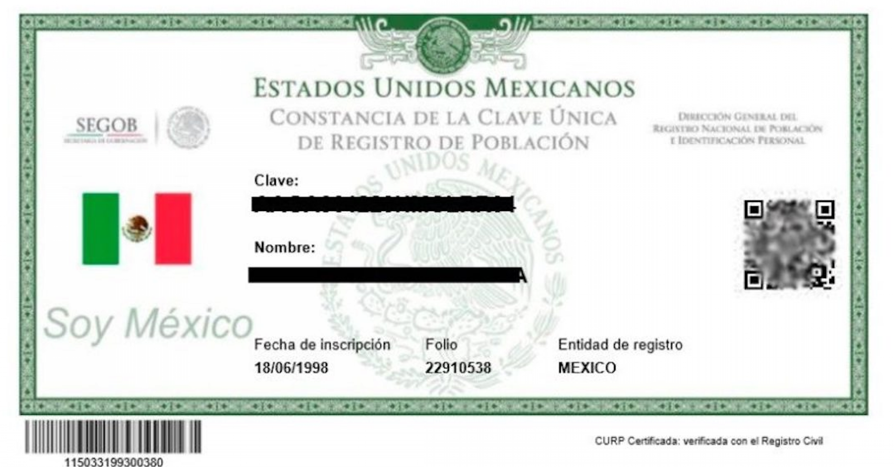 Cómo sacar mi CURP por Internet