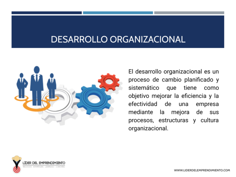 Cambio y Desarrollo Organizacional | Líder del Emprendimiento